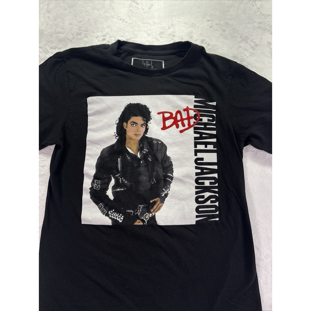 Michael Jackson BAD Graphic Tee- Size Small Black Men's 2016